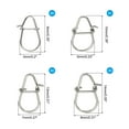thumbnail image 2 of Uxcell #0 Stainless Steel Fishing Lock Snaps Fishing Clips Quick Change Fishing Tackle Kit, 50Pack, 2 of 6
