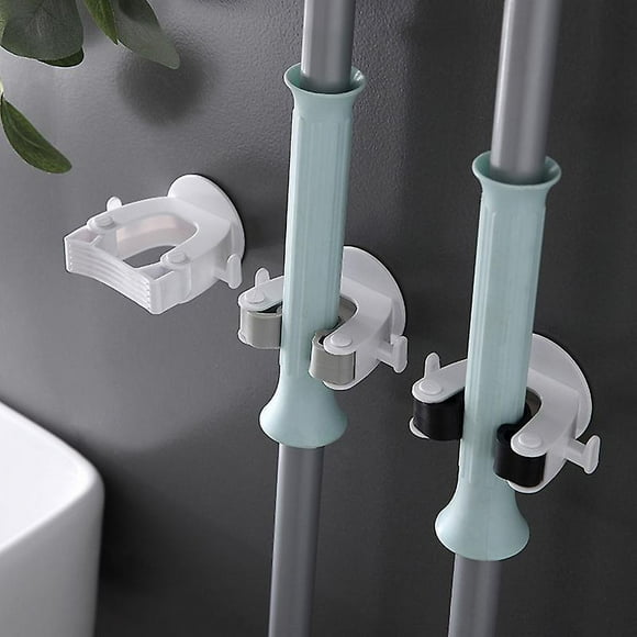 3pcs Broom Holder,broom Gripper Mop Holders Wall Mount, Mop Racks Holders Self Adhesive No Drilling Super Durable, Broom Mop Dustpan Hanger For Home,