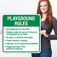 thumbnail image 2 of Playground Rules Sign, Use Playground At Own Risk Sign,, 2 of 8