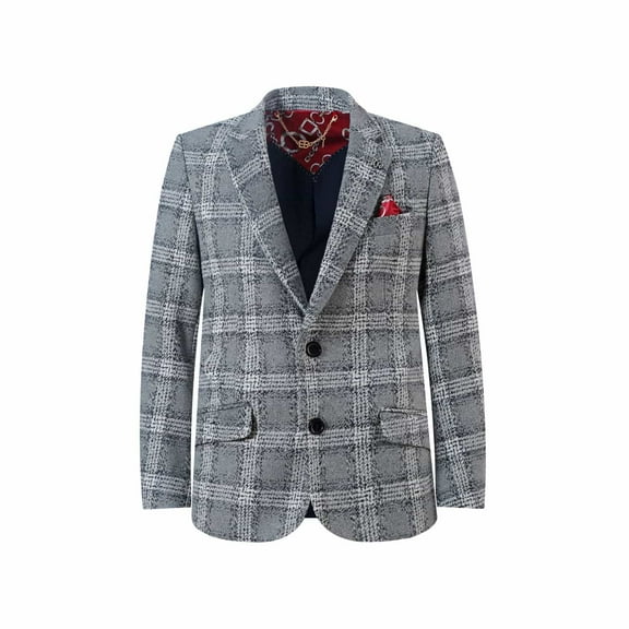 Elie Balleh Boy's Grey Blazer Jacket Sport Coat