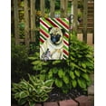 thumbnail image 2 of Carolines Treasures LH9252-FLAG-PARENT Pug Candy Cane Holiday Christmas  Flag  multicolor, 2 of 2
