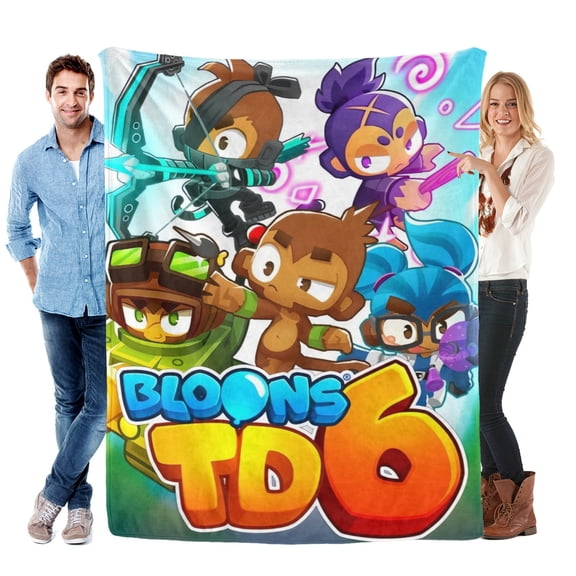 Throw Blanket for Bloons TD Bed Couch Flannel Blanket for Kids Boys Girls Gifts Soft Warm Home Decor 30x40 Inch