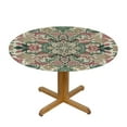 thumbnail image 3 of PIKWEEK  Fitted Round Tablecloth with Elastic Edge Wipe Clean William Morris Prints Table Cloth for Outdoor/Indoor Use, 3 of 7