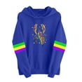 thumbnail image 2 of Xuyuer Women Mardi Gras Sweatshirts Carnival Sweatshirt Funny Mask Graphic Long Sleeve Shirt Pullover Top, 2 of 4