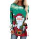 thumbnail image 1 of Blusas Navideñas Para Mujer Blusas de Manga Larga Camisas Tipo Túnica Informales Con Cuello Redondo Odeerbi ODB183182, 1 of 5