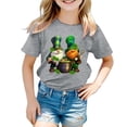 thumbnail image 1 of TZEWGL Tops For Kid Short Sleeve Round Neck Cartoon Prints Trendy Fans Present Blouse For Toddlers size 1-2T, 1 of 4