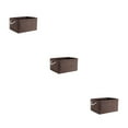 thumbnail image 2 of relayinert Storage Container For Organization And Sturdy Rope Handle Foldable Storage Box brown 31*21*13 3Set, 2 of 6