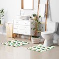 thumbnail image 7 of 2 Piece Bath Mat Set with U-Shaped Toilet Mat and Rectangle Bath Rugs Non Slip Machine Washable Bathroom Mats Christmas Trees and Colorful Balls, 7 of 7