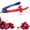 Blue&Red, variant on Cherry Pitter - Stainless Steel Cherries Pitter Tool Cherries Corer Cherry Remover for Making Cherry Jam with Lock Design(Black)