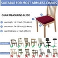 thumbnail image 4 of Chair Seat Covers Chair Removable Washable Upholstered Dining Room Chair Seat Protector Cushion Slipcovers, 4 of 7