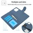 thumbnail image 3 of Allytechgroup Wallet Stand Case for iPhone 16 Pro Max, RFID Blocking PU Learher Rugged with Credit Card Slot Slim Fit Shockproof Full Body Cover for Apple iPhone 16 Pro Max, Darkblue, 3 of 3