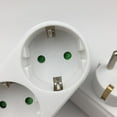 thumbnail image 3 of AC portátil 250V 16A 3500W enchufe de la UE 1 a 2 adaptador de enchufe convertidor de salida, 3 of 6