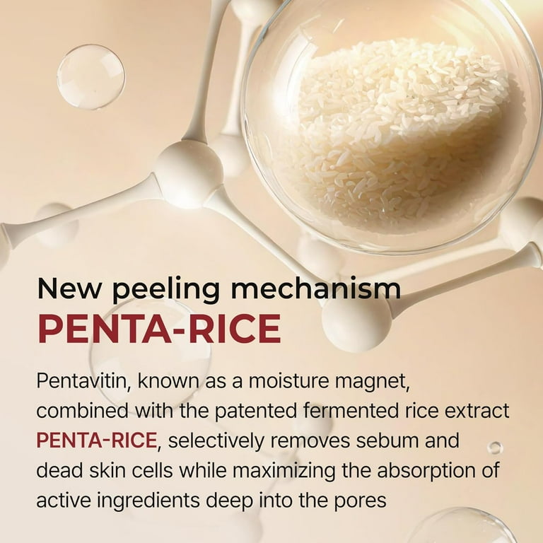 Peel  Glow Rice Ampoule Duo White rice ampoule+Black rice ampoule Soft Exfoliating Face and Body Scrub Dead Skin Cells, Blackheads Remover for All Skin Types