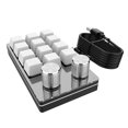 thumbnail image 4 of Teclado para juegos con cable personalizado macro Teclado mecánico programable (blanco) Likrtyny  Para estrenar, 4 of 9