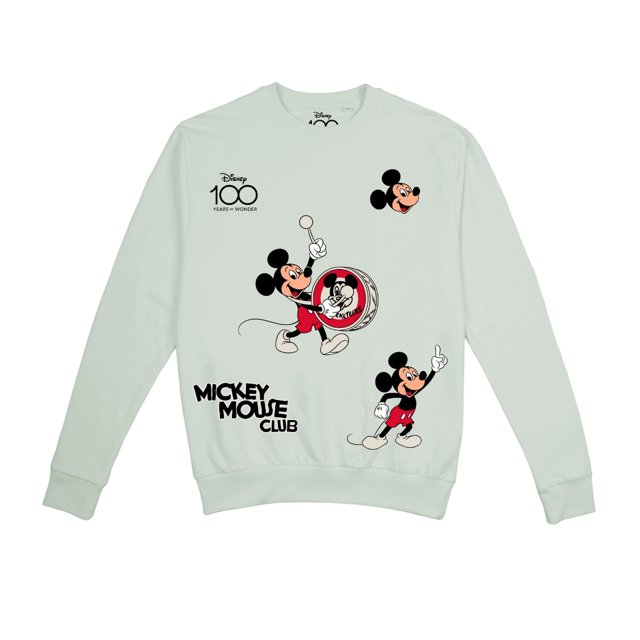 Disney - Jersey 100 Years de Mickey Mouse Tambor para Mujer (Salvia)