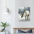 thumbnail image 3 of JEUXUS  Winter Wall Art Prints 8x10in Cozy Christmas Room Decor Scandinavian Poster Snow Forest Frost Pictures Xmas Tree Deer Mountain House Photo for Gallery Wall Home Nordic, 3 of 4