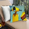 thumbnail image 1 of Ahgly Company Color Focus Yellow Outdoor Throw Pillow, 18 inch by 18 inch, 1 of 6