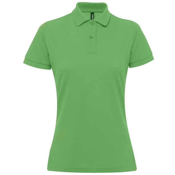 Asquith & Fox - Polo de manga corta para mujer (Verde kelly)