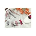 thumbnail image 4 of INSPIRE CHIC Satin Ribbon Shoelaces Double Layered Flat Snow Yarn Shoe Laces 1 Pair Black-Salmon Pink 60cm/23.62", 4 of 4