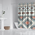 thumbnail image 2 of Waterproof Bohemian Shower Curtain 72x72 Inch Boho Style Polyester Unique Shower Curtain for Bathroom Hotel Home Decor with 12 Plastic Hooks, 2 of 5