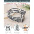 thumbnail image 3 of TOYOUTHS Beaded Bracelet Compatible with Fitbit Versa 2/Fitbit Versa/Fitbit Versa Lite Bands for Women, Stretchy Nylon Solo Loop Strap Elastic Handmade Boho Wristbands for Fitbit Versa, 3 of 6