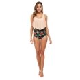 thumbnail image 2 of Trajes de baño para mujer Trajes de baño de dos piezas Top de baño con volantes dobles Parte inferior de talle alto Traje de baño Bikini, Beige, 2xl Feliz Sencillez, 2 of 3