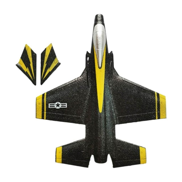 Vogacara EPP RC Aircraft Airplane Kids Play Juguetes al aire libre para regalos para principiantes Juegos de césped Negro