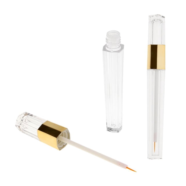 Tubo de Rímel Vacío de 2 Piezas con Pestañas, Varita, Pestañas, Contenedor de Crema, Botella Delineador de Ojos jinwen Contenedor de pestañas vacías