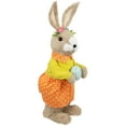 thumbnail image 4 of Northlight Standing Girl Rabbit with Easter Egg Figure - 15" - Orange and Green, 4 of 6