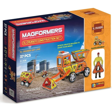 Magformers XL Cruisers Construction Set 37-Piece Magnetic Construcion (Magformers Sale Best Price)