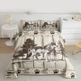 thumbnail image 2 of Homewish Safari Wolf 2pcs Bedding Comforter Set for Teens Boys Girls,Jungle Animal Twin Comforter Sets,Retro Rustic Cabin Breathable Bedding Set,Microfiber Bedroom Decor,Reversible, 2 of 8