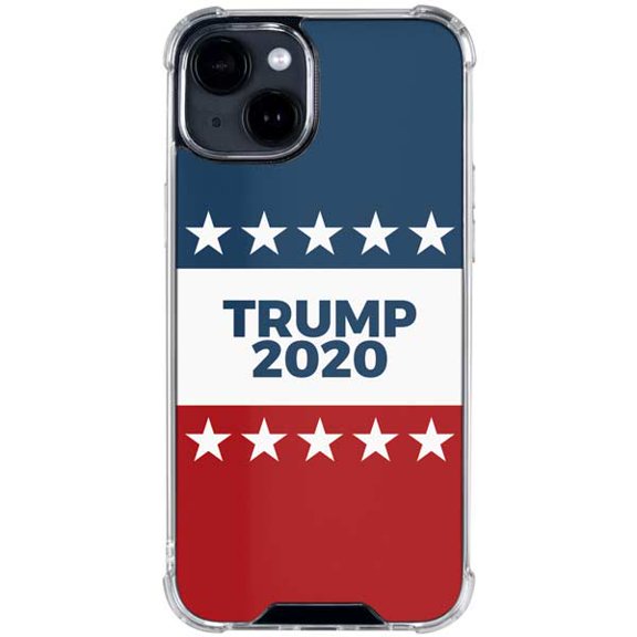 Skinit Trump 2020 Red White and Blue iPhone 14 Clear Case