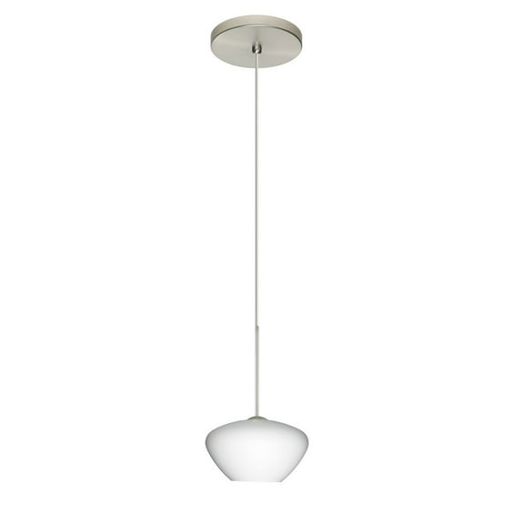 1XT-541035-BR-Besa Lighting-Peri-One Light Cord Pendant with Flat Canopy-5.38 Inches Wide by 3.13 Inches High-Bronze Finish-Chartreuse Glass