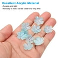 thumbnail image 3 of Uxcell 50 Pcs Gold-Plated Acrylic Cherry Blossom Flower Beads, Blue Gradient, 3 of 7