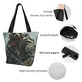 thumbnail image 4 of Salouo Surreal Panda Warrior for Shoppers Tote for Women Foldable Handbags with Big Capacity Casual One-Shoulder Shopping Bag Hobo Bags Fit for Office/Shopping/Park, 4 of 6