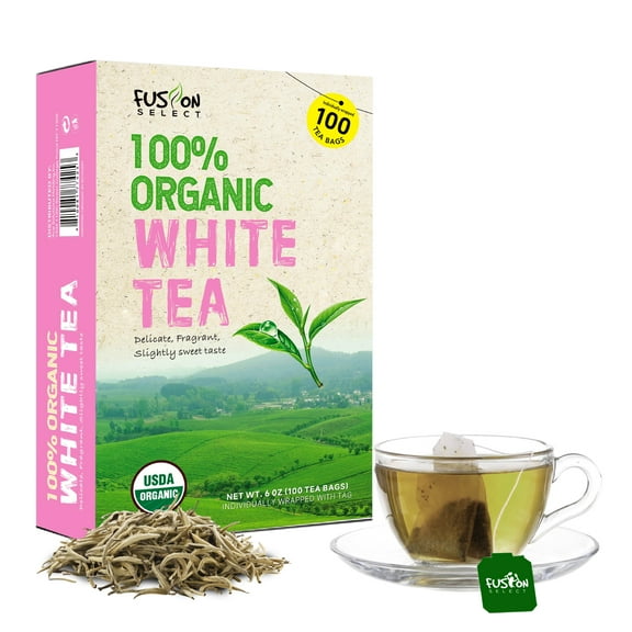 Fusion Select 100 Organic White Tea Bags