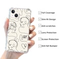 thumbnail image 2 of Abstract Face Case Compatible with iPhone 14,Unique Art Design TPU Bumper Cover Case, 2 of 5