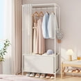 thumbnail image 2 of InsCrazy Closet Organizer for Office, Living Room, Kitchen, Portable Wardrobe Two Tier Freestanding Clothes Rack With, 2 of 6