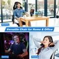 thumbnail image 6 of Gymax Massage Gaming Chair Adjustable Swivel Computer Office Chair w/ Footrest, 6 of 10