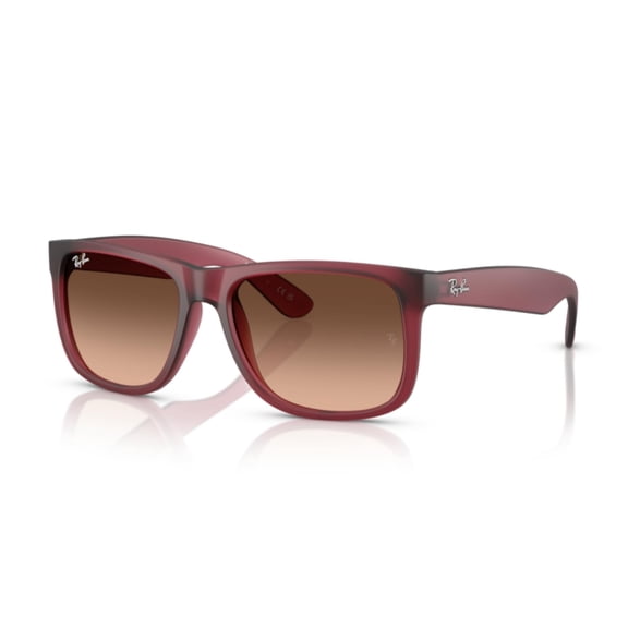 Ray-Ban RB4165 6815A5 55MM Rubber Violet/Pink Gradient Brown Square Sunglasses for Men for Women