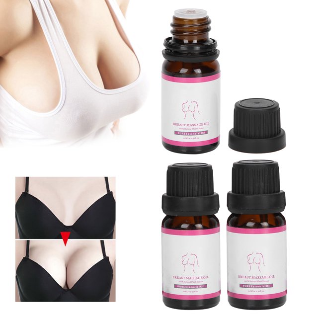 Agrandacia de Pechuga Aceite esencial Costo Fuera de Mejora de Mazas Aceite de 10 ml x 3 botellas