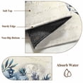 thumbnail image 6 of Blue Poinsettia Christmas Entryway Rug 2'x3'&nbsp; Non Slip Front Door Mats, Xmas Botanical Balls Snowflake Retro Entrance Rugs Indoor Outdoor Carpet, Floor Mats Small Area Rug for Bedroom Kitchen, 6 of 8