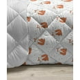 thumbnail image 3 of Fox Down Alternative Comforter, Snow Foxes with Winter Sweaters and Scarf Cartoon Vulpe Friends in Cozy Environment, Microfiber Quilt for All Season, 5 Sizes, Multicolor, by Ambesonne, 3 of 3