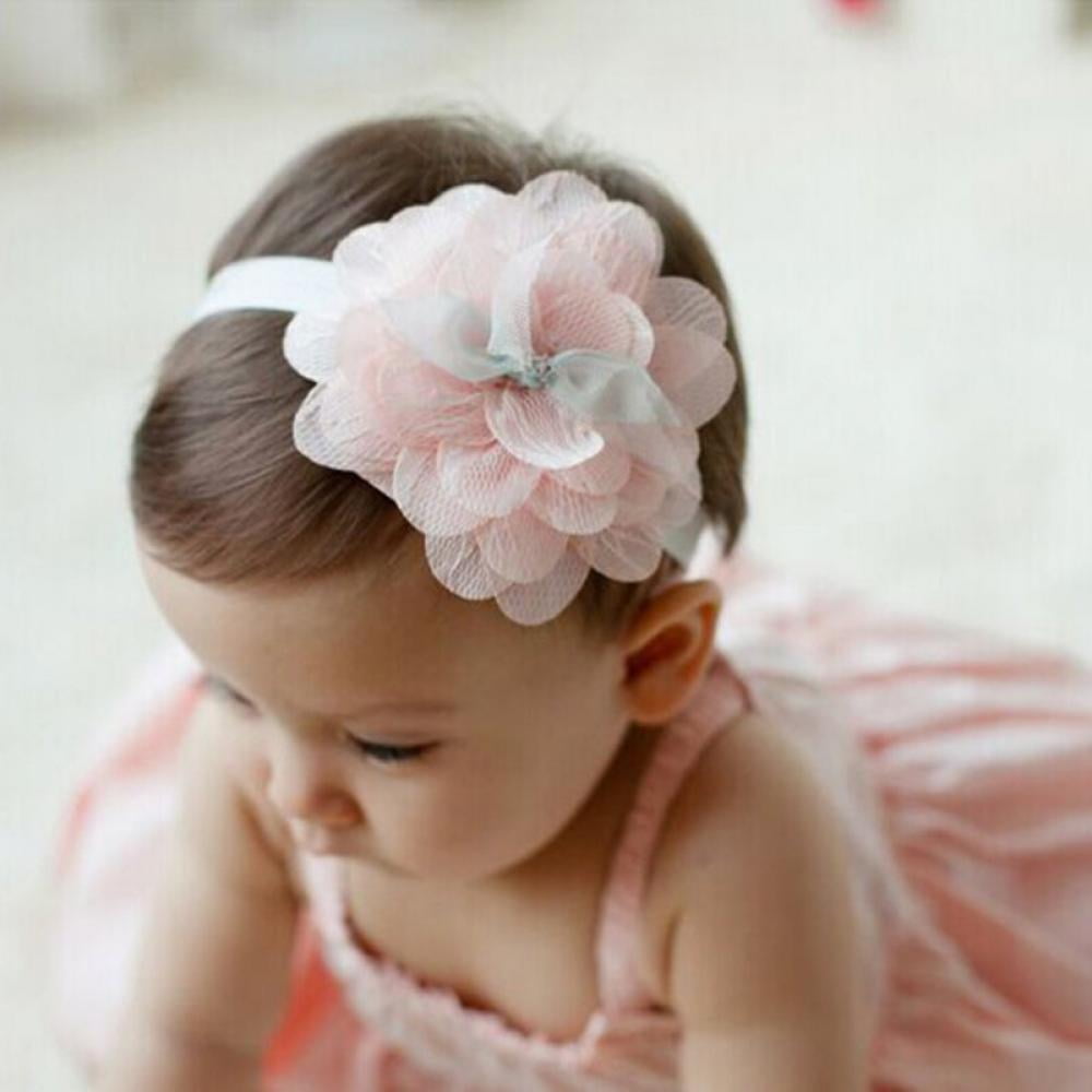 Newborn Infant Hair Accessories Lovely Girl Baby Lace Flower Hair Band