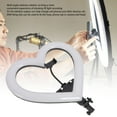 thumbnail image 4 of 19 Inch  Light With A Fixed Slot, LED Circle Lights With Phone Holder, Colorful Heart Shaped Fill Light, For Live Stream, Makeup, Video, Selfie, 4 of 8