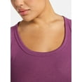 thumbnail image 4 of Terra & Sky Women's Plus Size Scoop Neck Rib Tank Top, Size 0X-5X, 4 of 5