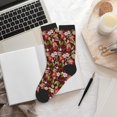 thumbnail image 6 of Pofeuu Leaf And Fruit Print Crew Socks, Adult Running Hiking Socks for Youth and Adult, 6 of 7