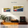 thumbnail image 3 of Elephant Stock Beer Pong Zone Wall Sign Wall Art - Horizontal Multi Panel Canvas - Living Room Wall Decor - Wall Signs Multi Panel - Black And Blue Decor - 23" x 14", 3 of 4