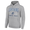 thumbnail image 2 of Men's Starter Heather Gray Tampa Bay Lightning  Graphic Pullover Hoodie, 2 of 3