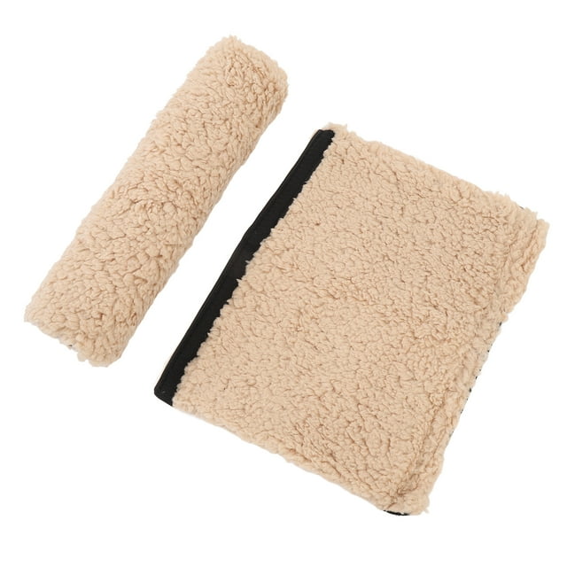 2 almohadillas para reposabrazos de piel de oveja, suaves y acogedoras fondas para reposabrazos para sillas, 13 x 10 pulgadas, cojín para reposabrazos de silla agradable para la